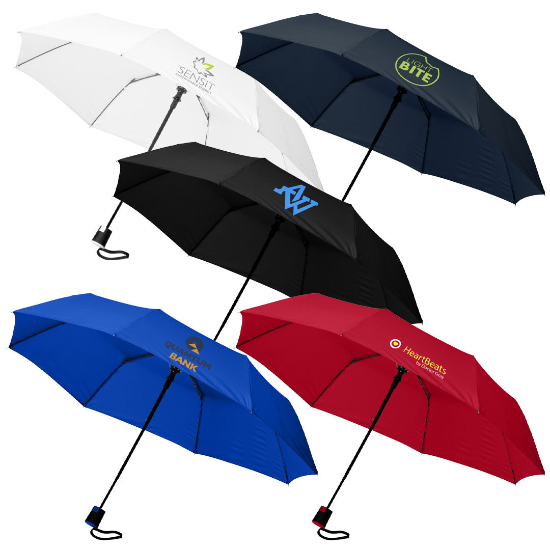 21" Auto Open Foldable Compact Umbrella
