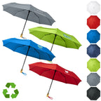 21" Auto Open-Close Foldable Compact Recycled PET Umbrella