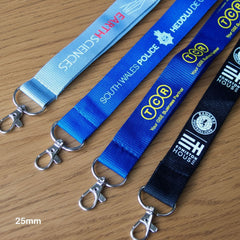 Branded 25mm Flat Polyester Lanyards Corporate Workwear UK
