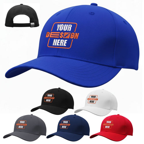 3964 Cotton Twill 6 Panel Caps with Buckle - personalised branded clothing