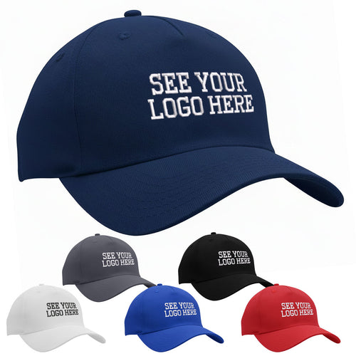 3965 Cotton Twill 5 Panel Caps Corporate Workwear UK - personalised branded clothing