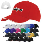 4210 Brushed Heavy Cotton Caps with Sandwich Trim