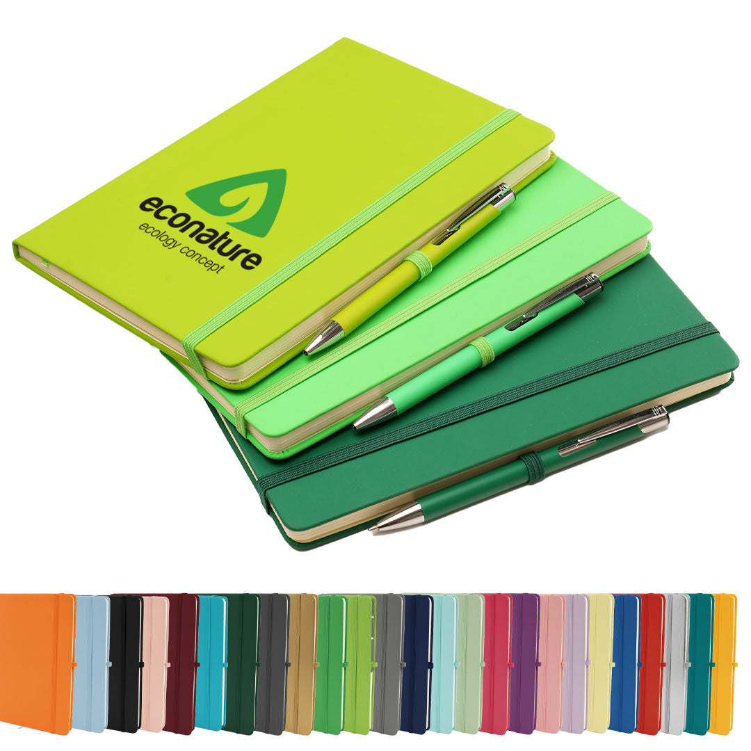 A5 DUO Soft Touch Lined Notebook Plus Pen