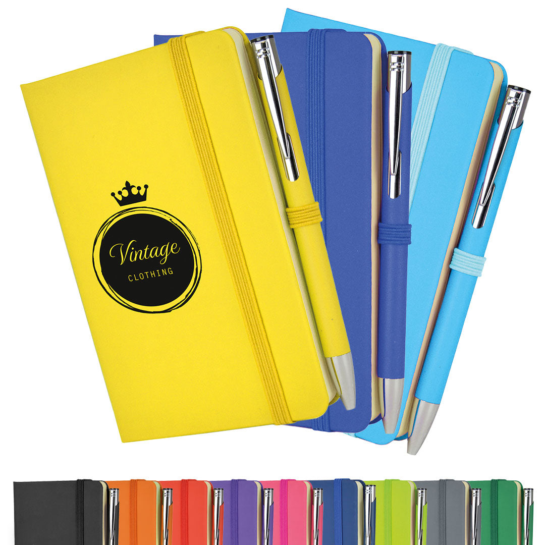 A6 DUO Soft Touch Lined Notebook Plus Pen