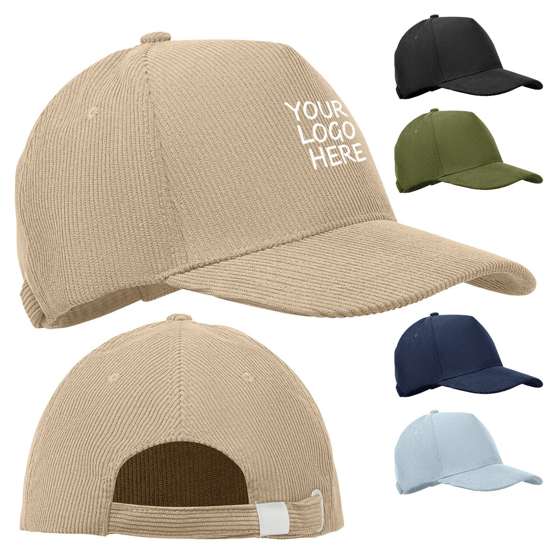 5 Panel Corduroy Cap