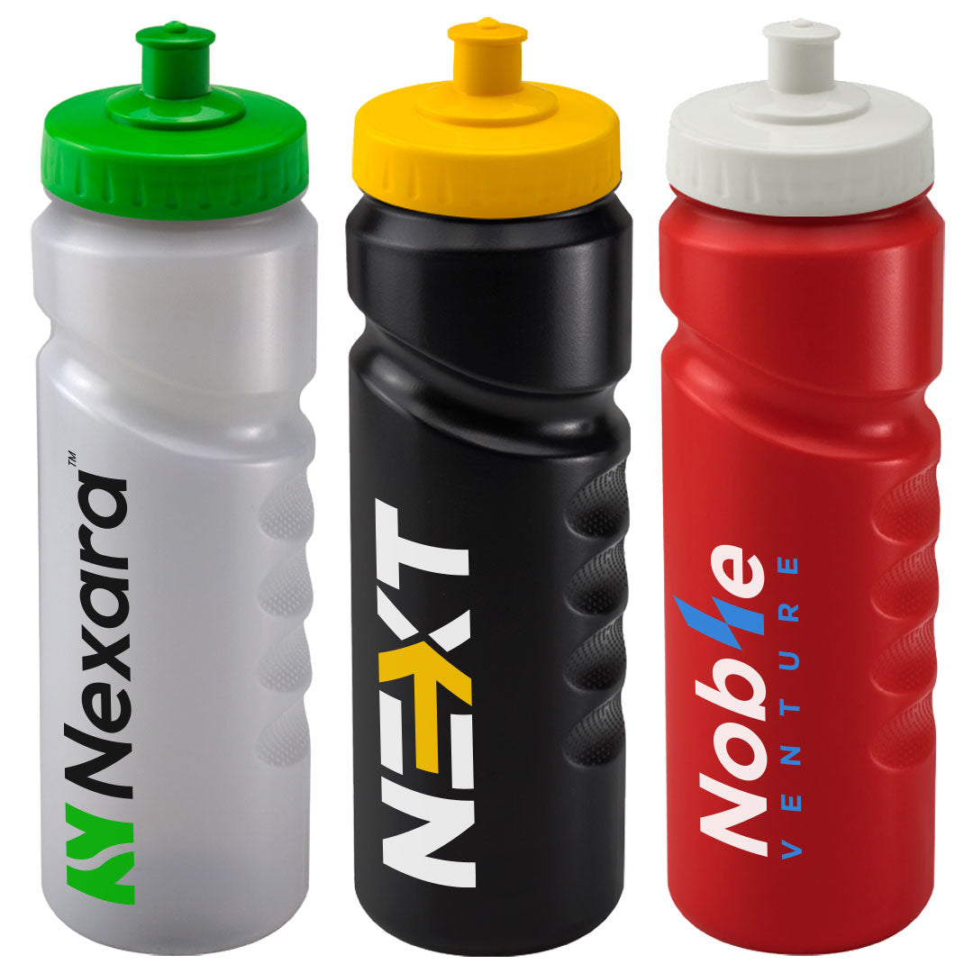 750ml Grip Sports Bottle - Push/Pull Lid