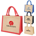 Mini Harbour Tote Jute Bag
