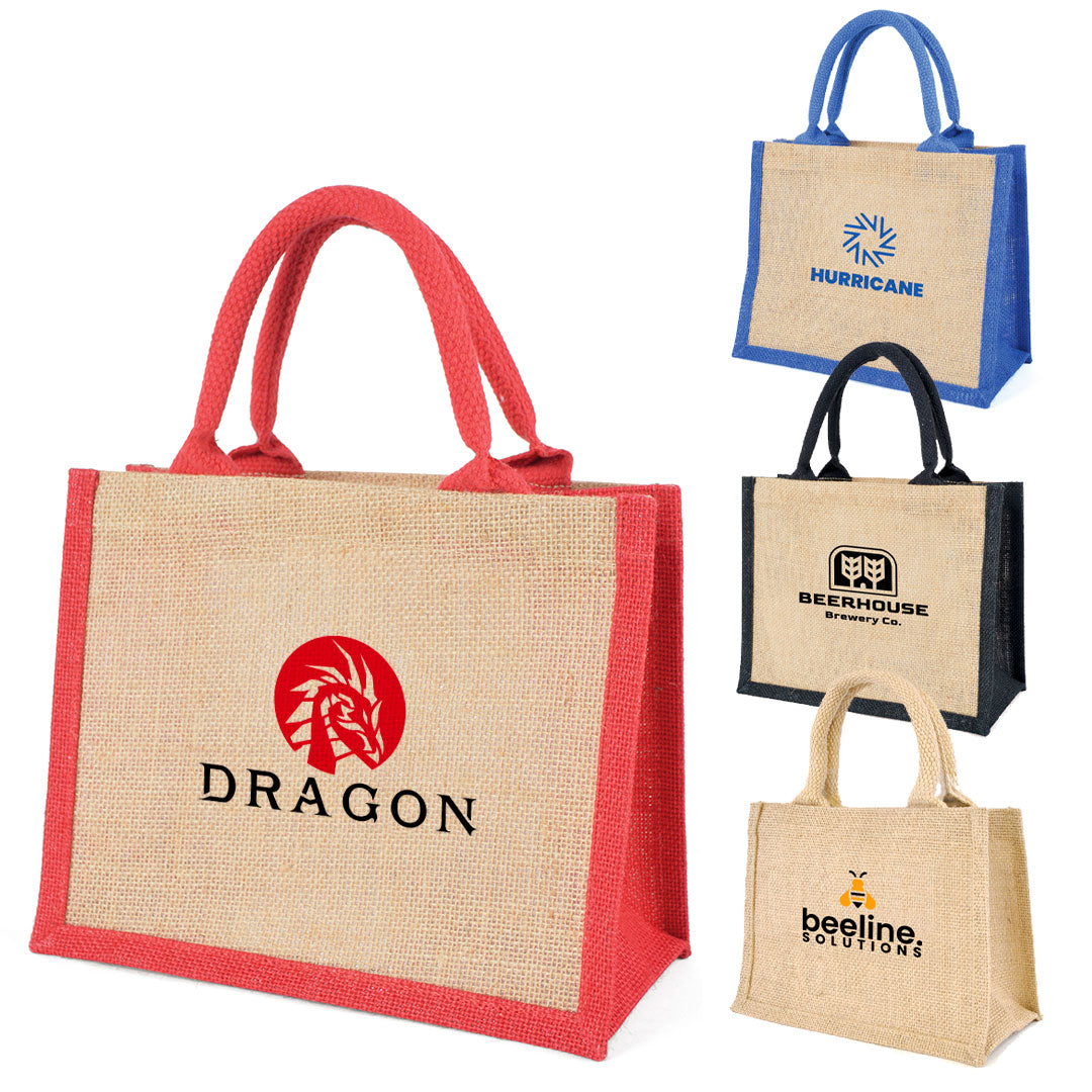 Mini Harbour Tote Jute Bag