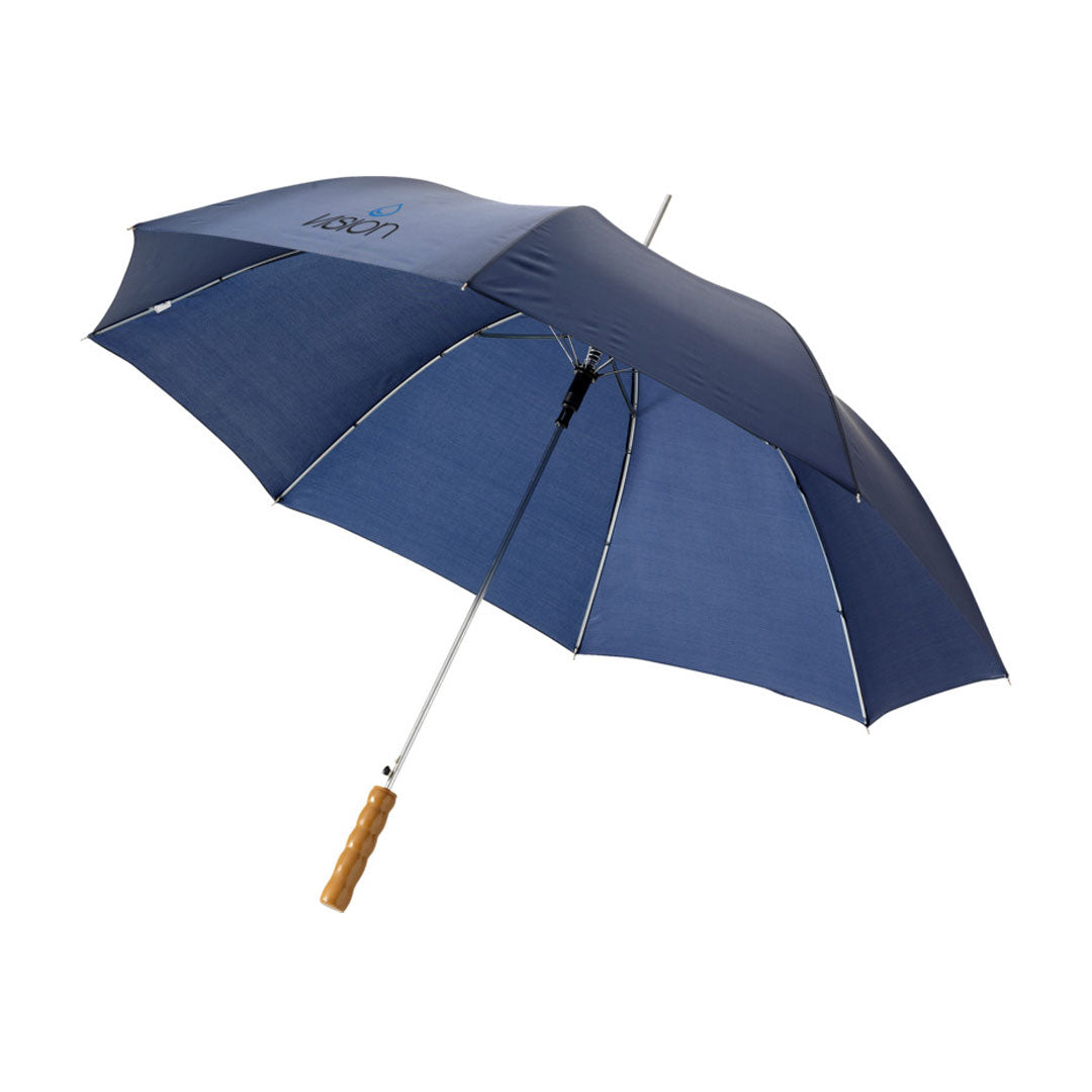 23" Auto Open Walking Umbrellas - Wooden Handle