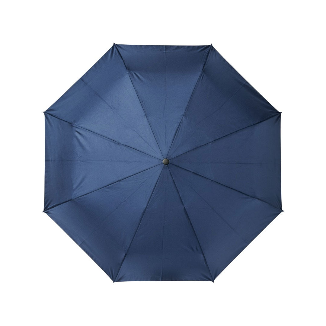 21" Auto Open-Close Foldable Compact Recycled PET Umbrella