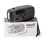 Nevil Power Bank Dynamo Solar Radio LED Torch
