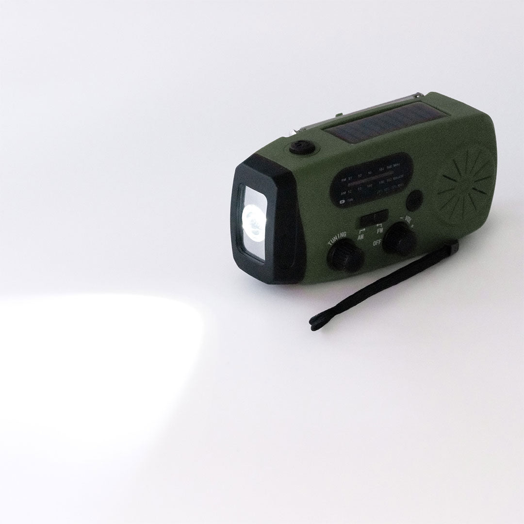 Nevil Power Bank Dynamo Solar Radio LED Torch