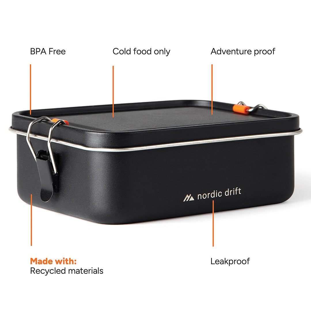 Nordic Drift Recycled Stainless Steel Adventure Lunch Box