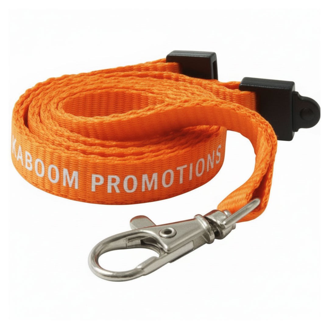 10mm Flat Polyester Lanyards