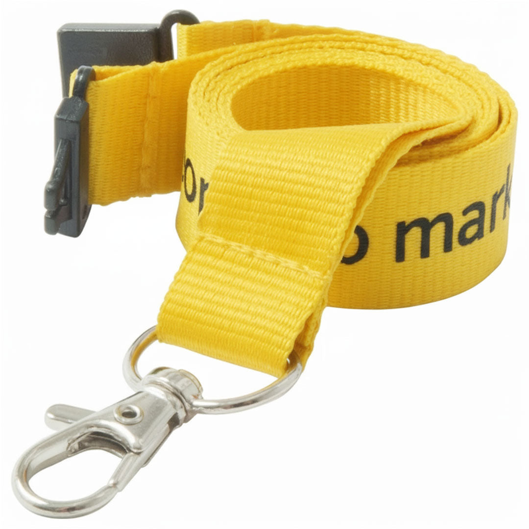 25mm Flat Polyester Lanyards