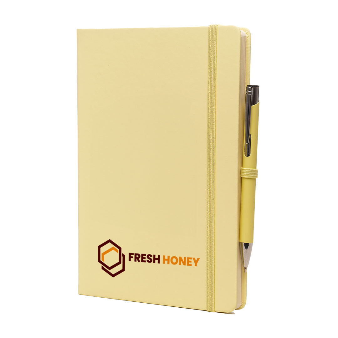 A5 DUO Soft Touch Lined Notebook Plus Pen