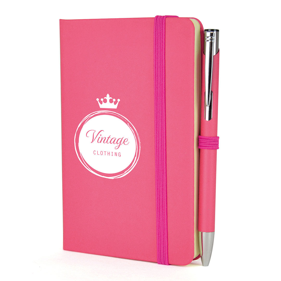 A6 DUO Soft Touch Lined Notebook Plus Pen