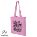 Coloured Cotton Tote Bags 7L Corporate Travel & Events with custom company logo