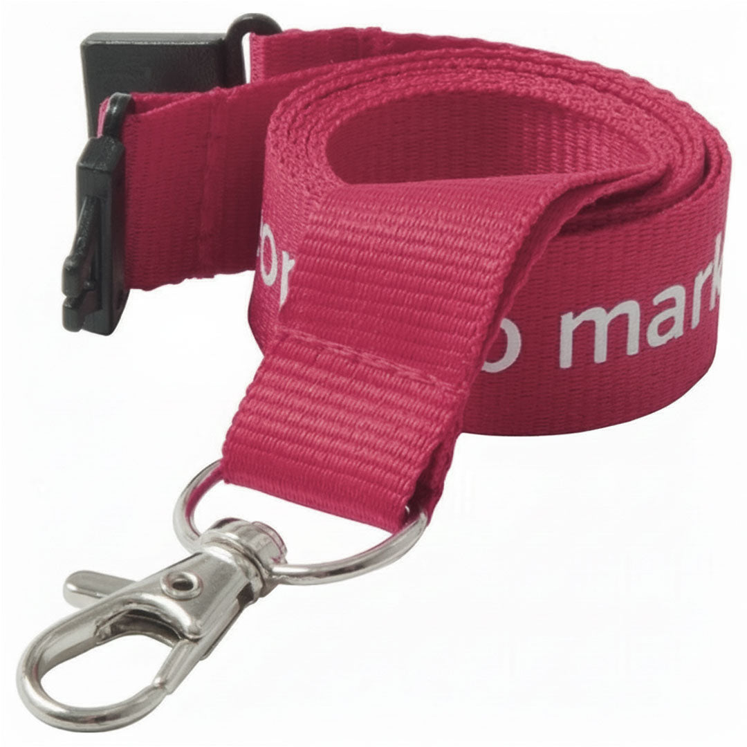 25mm Flat Polyester Lanyards