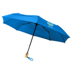21" Auto Open-Close Foldable Compact Recycled PET Umbrella