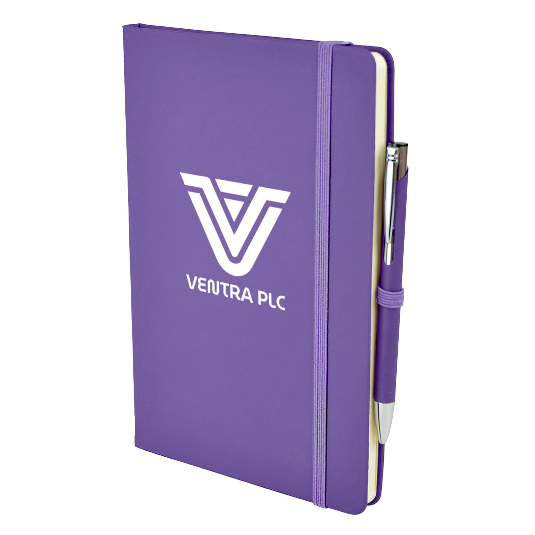 A5 DUO Soft Touch Lined Notebook Plus Pen