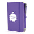 A6 DUO Soft Touch Lined Notebook Plus Pen - custom branded notebook
