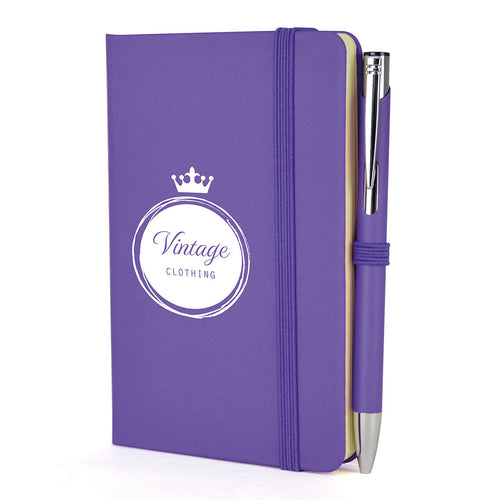 A6 DUO Soft Touch Lined Notebook Plus Pen