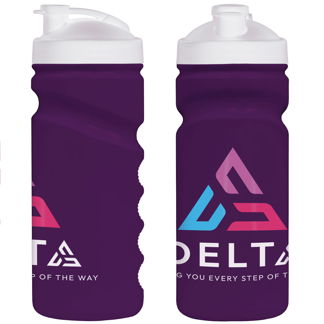 500ml Grip Sports Bottle - Flip Lid