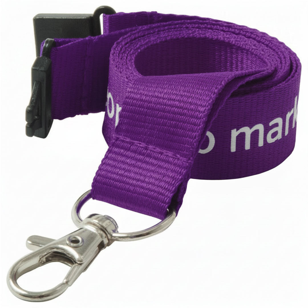 25mm Flat Polyester Lanyards