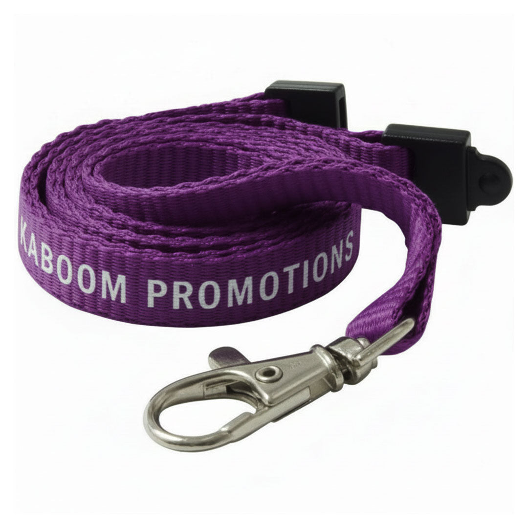 10mm Flat Polyester Lanyards