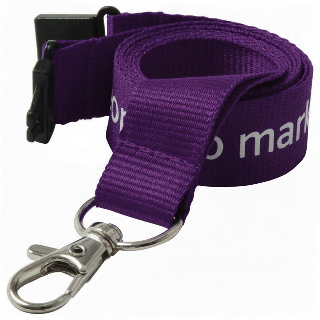 25mm Flat Polyester Lanyards