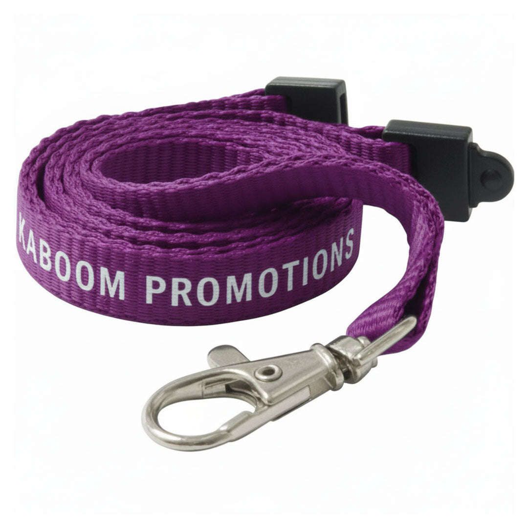 10mm Flat Polyester Lanyards