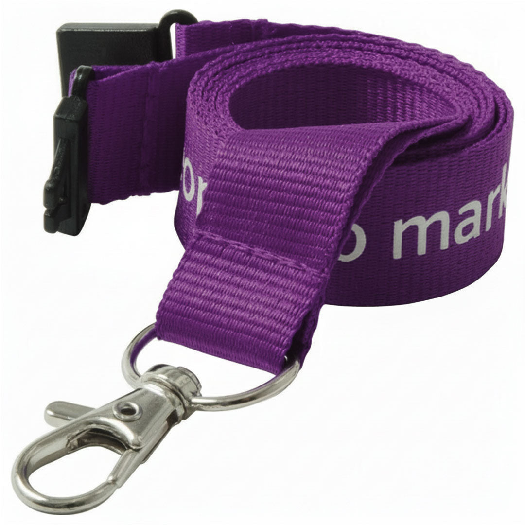 25mm Flat Polyester Lanyards