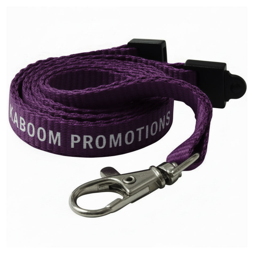 10mm Flat Polyester Lanyards