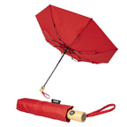 21" Auto Open-Close Foldable Compact Recycled PET Umbrella