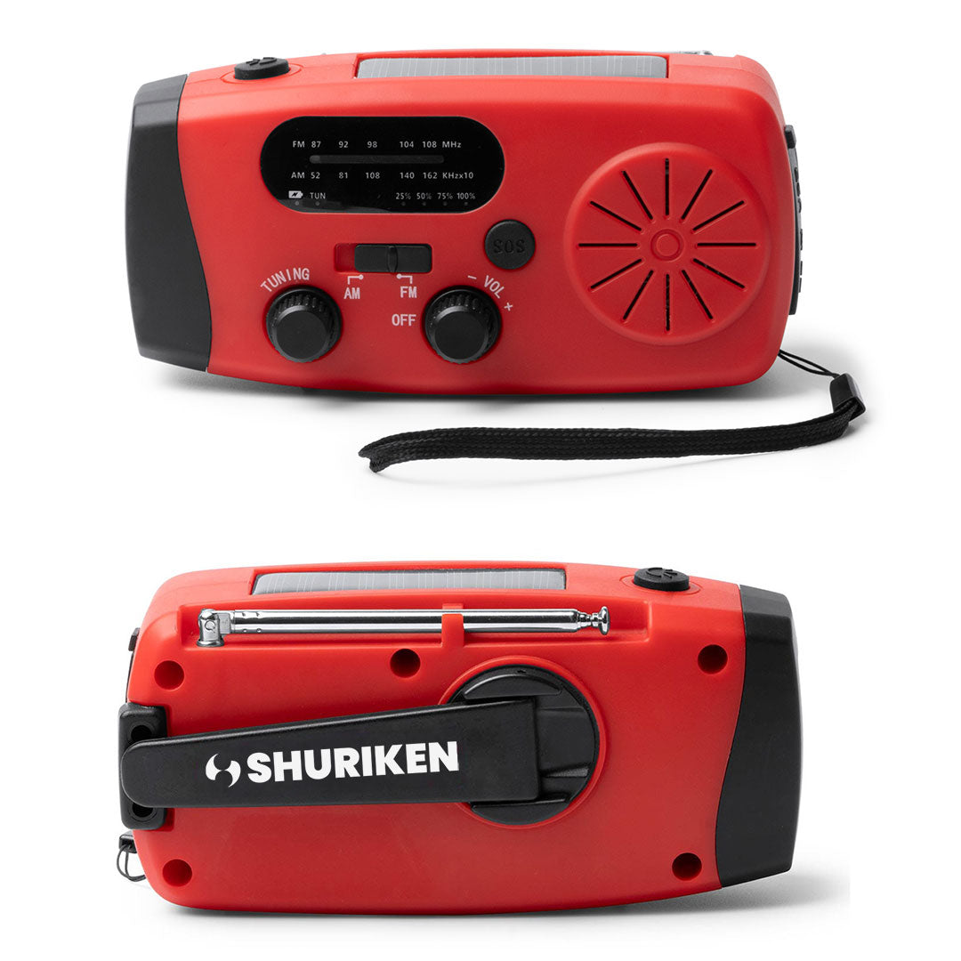 Nevil Power Bank Dynamo Solar Radio LED Torch