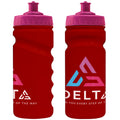 500ml Grip Sports Bottle - Push/Pull Lid in black - branded corporate drinkware