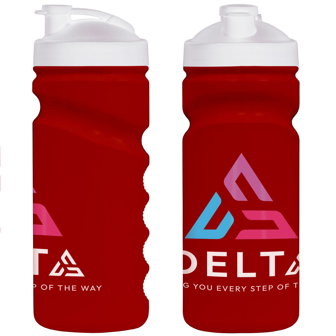 500ml Grip Sports Bottle - Flip Lid