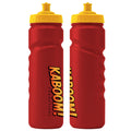 750ml Grip Sports Bottle - Push/Pull Lid in black - branded corporate drinkware
