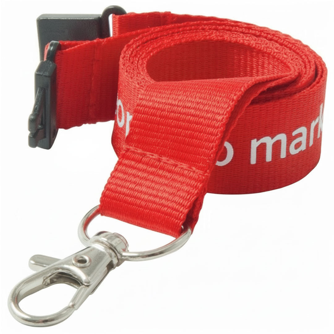 25mm Flat Polyester Lanyards