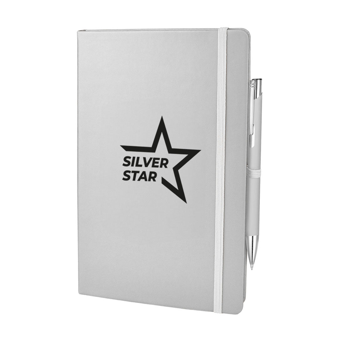 A5 DUO Soft Touch Lined Notebook Plus Pen
