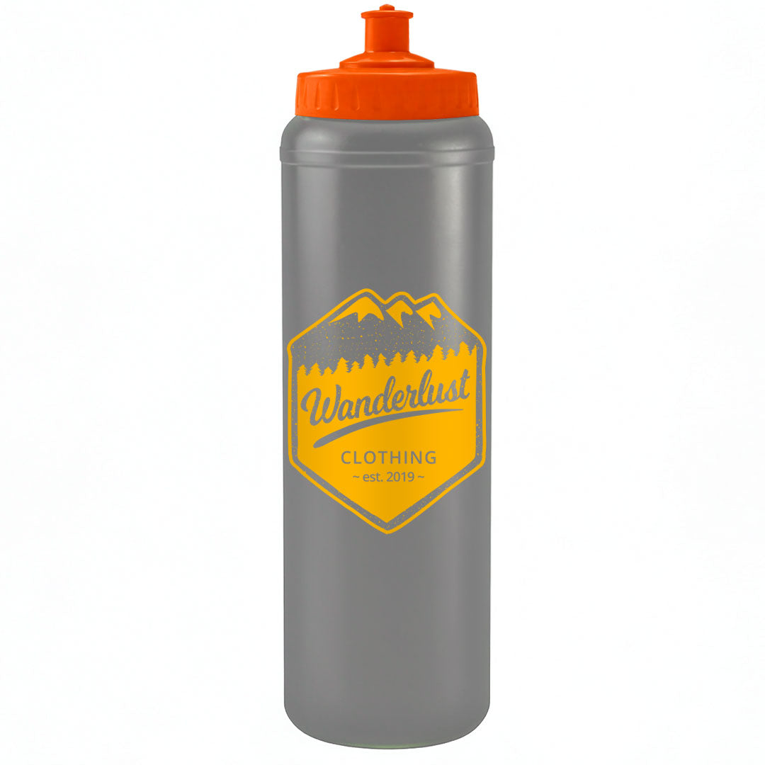 1 Litre Sports Bottle - Push/Pull Lid