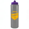 1 Litre Sports Bottle - Valve Lid in black - branded corporate drinkware