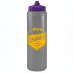 1 Litre Sports Bottle - Valve Lid in black - branded corporate drinkware