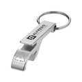 Tao Recycled Bottle Opener Keyring Recycled Aluminium in black - branded corporate drinkware