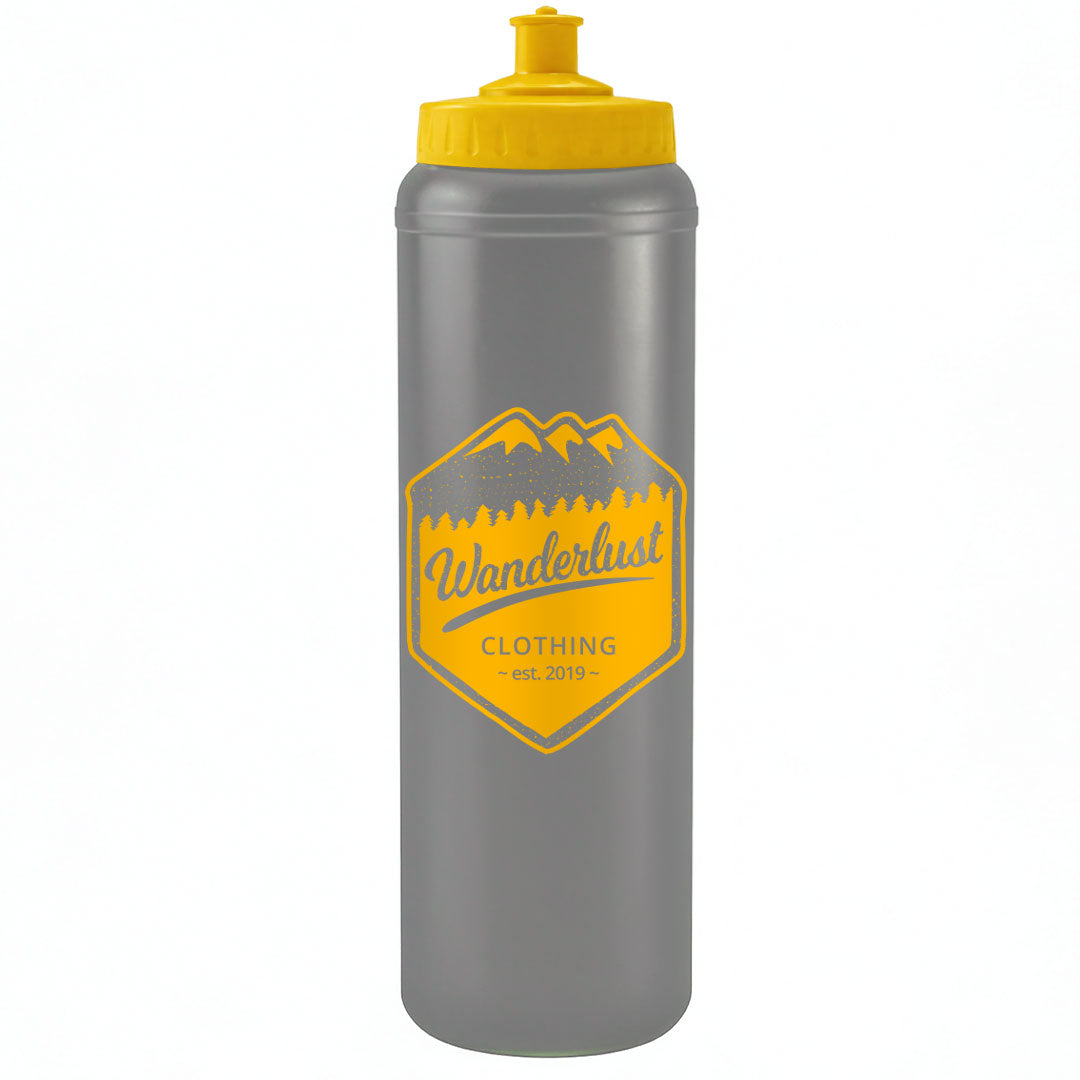 1 Litre Sports Bottle - Push/Pull Lid