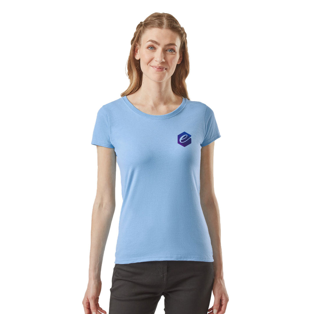 Coloured Fruit of The Loom Ladies Value Weight T-shirt