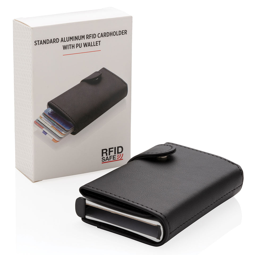 Standard Aluminium RFID Cardholder with PU Wallet