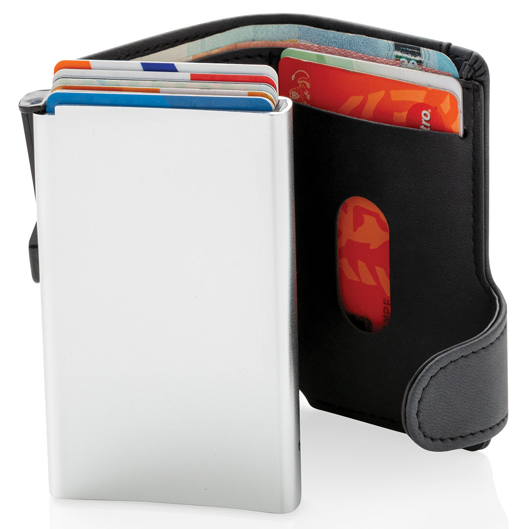 Standard Aluminium RFID Cardholder with PU Wallet