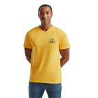 Coloured Fruit of The Loom V-Neck Value Weight T-shirt